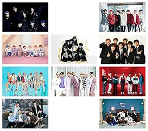 PRINTNET Pack of 10 BTS Boys Group K-Pop Music Band Photos for Army BTS Fans (12 x 18 Inches, Size - A3) Multicolour