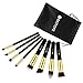BESTOPE® 8PCs Makeup Brushes Cosmetic Make up Brushes Set Foundation Blending Blush Eyeliner Face Powder Brush for Girls (Black Gold)