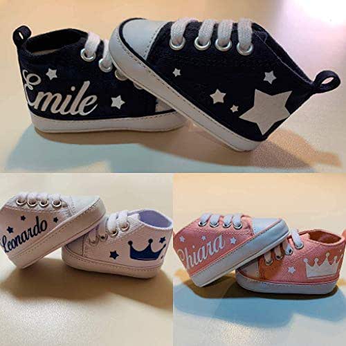 SCARPETTE NEONATO PERSONALIZZATE BIMBO E BIMBA, SCARPE DA GINNASTICA - Foto 6