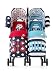Cosatto Supa Dupa Twin Stroller Sis and Bro 4 - Blue