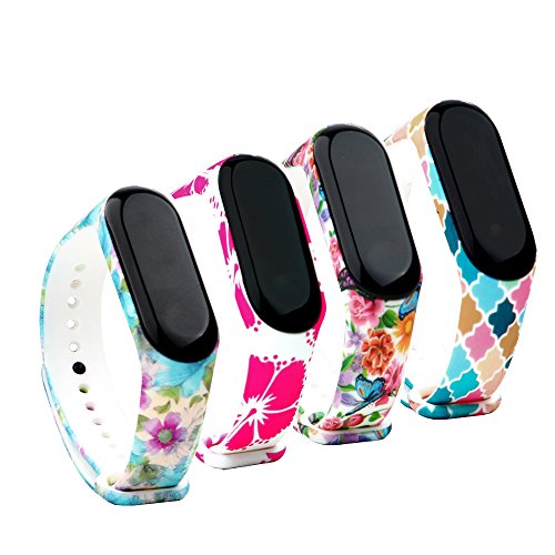 Correa de repuesto para Fit-power de Xiaomi Mi Band 3 (no para Mi Band 2/1S), Design-4D