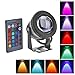 Produktbild Zantec 10 Watt IP68 Wasserdichte LED RGB Unterwasserlicht Flutlicht Lampe mit Fernbedienung für Landschaft Brunnen Teich Pool