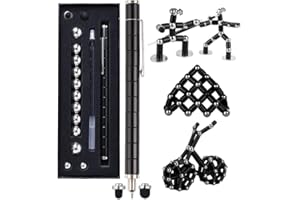 LOOCAA Fidget Pen Gifts For Teenage - Gift for Teen Boys Girls 8 9 10 11 12 13 14 15 Years Old - Anxiety Relief Fidget Decompression Novelty Cool Presents Novelty Toy for Adults Kids - Black