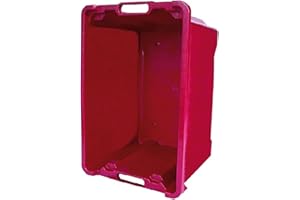 La zappa Boîte en PVC empilable pour récolte des fruits, olives et récolte de 40 l (fermée)