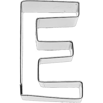 Birkmann Stampino Per Biscotti – Lettera T – 6 Cm – In Plastica Grigia – Per Pasta Frolla, Zucchero, Decorazioni
