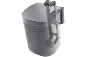 EMAQUIN Wandhalterung Paar(2 Stück) für SONOS One/One SL/SONOS Play 1 Speaker(Drehbar und neigbar,kompatibel mit SONOS One/One SL/SONOS Play 1 beide,Schwarz Paar)