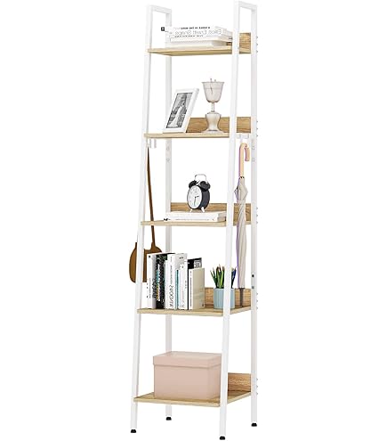 Étagère échelle Storfjord 184 x 80 x 40 cm noir [en.casa] | Leroy Merlin