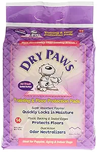 Midwest Dry Paws Extra Large Training and Floor Protection Pads, 14-Count (Pink)
