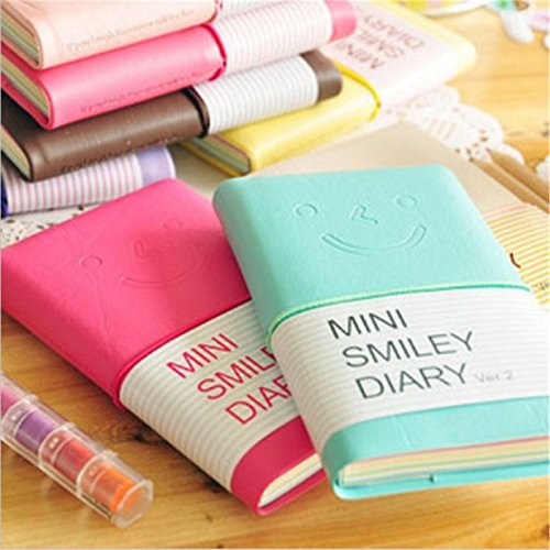 Yinew 1Pcs Cute Charming Portable Mini Smile Smiley Paper Note Book - 2