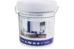 ARELUX Pintura aislante térmica interior 4 Litros | Pintura interior al agua termoaislante | Pintura blanca para hogares, garajes, trasteros... Evita humedades por condensación | Imperlux Termic Indoor 4L