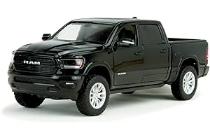 Unbekannt Dodge RAM 1500 Crew Cab Laramie, schwarz, 2019, Modellauto, Fertigmodell, Motormax 1:24