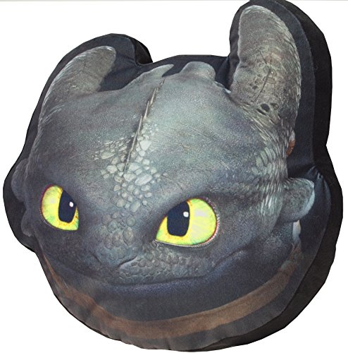 Dragons Kissen Ohnezahn Toothless Kopf 40cm - 2
