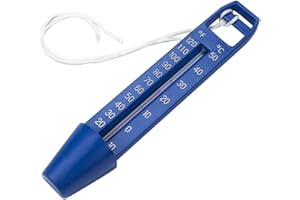 SMELEYOU Pool Thermometer schwimmendes skaliertes Wasserthermometer mit Tragbarer 0-50 ℃ Temperaturmesser wasserdichtes Messgerät mit Lanyard für Schwimmbäder Spa Hot Tub Aquariumteich