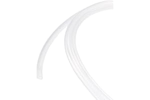 TOP-VIGOR Tubo de vinilo transparente de PVC transparente de 2,5 mm de diámetro interior, 4 mm de diámetro exterior, tubo de agua flexible de grado alimenticio de 1,5 m de longitud, tubo de plástico