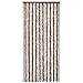 Produktbild Festnight Flauschvorhang Türvorhang Insektenschutz aus Polypropylen Chenille Verstellbar Breite und Länge 100x220cm Braun-Beige