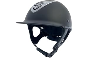 Lpitoy Casque D'équitation pour Adultes, Chapeau De Chevalier, Casque De Vitesse À Bord Amovible, Équitation