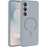 Microsonic Samsung Galaxy S24 FE i&ccedil;in Kılıf Zeno MagSafe Gri [Galaxy S24 FE ile Uyumlu Kılıf - Gri]