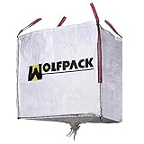 Saco obra big bag. Wolfpack 2240605 Saco obra con válvula (90 x 90 x 90 cm)