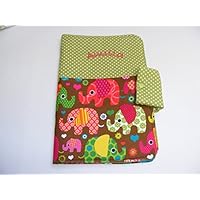 Windeltasche Elefanten braun mit Wunschname