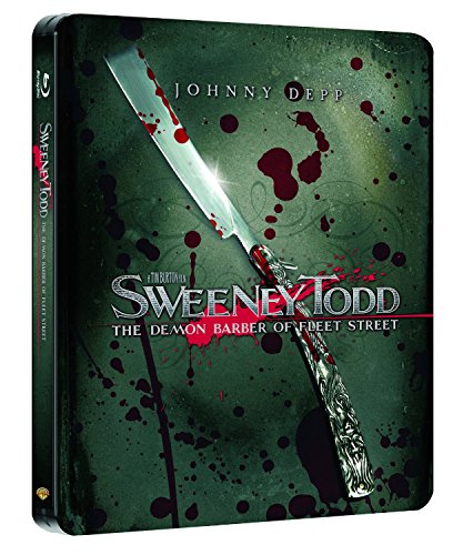 sweeney todd the demon barber of fleet street 2015- UK Exclusive Ultra Limited SteelBook Blu-ray Region Free Johnny Depp Limited print 2000 (Release 20th July)