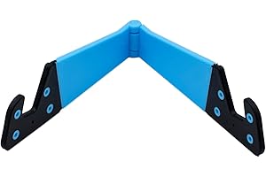 CABLEPELADO - Soporte para móviles o Tablets | Soporte Estable Mesa | Angulo de hasta 90º | Compatible con Todos los Modelos | Plegable y de Bolsillo | 11 x 2 cm | Color Azul