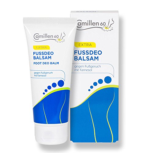 Fussdeo Balsam Camillen 60, Fußcreme mit Kamille, Menthol, bei Fussgeruch, 100 ml