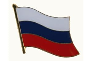 BUDDEL-BINI VERSAND Pin Anstecker Flagge Fahne Rußland Nationalflagge Flaggenpin Badge Button Flaggen Clip Anstecknadel