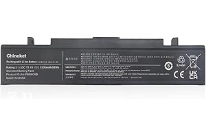Chinoket AA-PB9NC6B AA-PB9NS6B Batterie pour Samsung R519 R530 R540 R580 R780 RV511 RC520 R522 NP350V5C NP300E5C NP300E5A NP350E5C NP300V5A NP300V5A 550P5 C AA-PB9MC6W AA-PB9MC6B