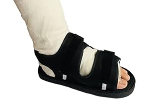 RUIXIA Chaussure de Plâtre Postopératoire Chaussure Ouverture Large pour le Pied Platré Botte Bout Ouvert Pour Pied Blessé Entorse Protection de Plâtre