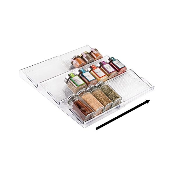 InterDesign Linus Expandable Spice Rack, Clear - Image 5