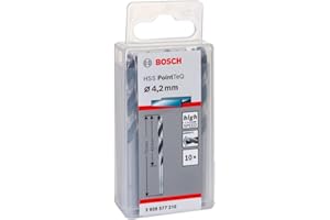 Bosch Professional 1x Forets hélicoïdaux HSS PointTeQ (pour métal, 4,2 x 43 x 75 mm, accessoires pour perceuse-visseuse)