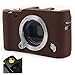 Produktbild First2savvv braun TPU Gummi Ganzkörper- präzise Passform Kameratasche Fall Tasche Cover für Fujifilm XA-3 XA3 + gradienter