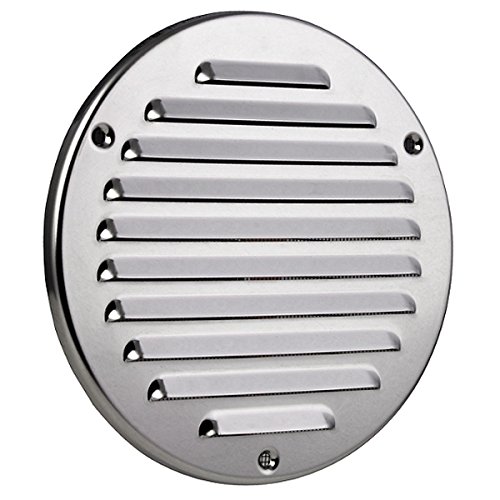 Lüftungsgitter Ø 125 mm Schlitz-Gitter Abluftgitter Lamellengitter Insektenschutz (Edelstahl)