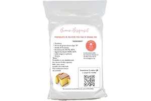 SIM&CAKE Preparato per Pan di Spagna Bisquisit 1kg – Mix Professionale per Torte Soffici, Ricetta Facile, Ideale anche per Rotoli Dolci e Arrotolati