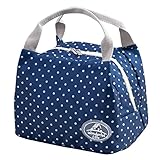 ❀ bolsa de dos compartimentos almuerzo kit reutilizable almuerzo asas aisladas caja de almuerzo para los niños, chica, mujeres Bolsa de almuerzo-Bolsa impermeable Bolsa de refrigerador de almuerzo aislada para oficina escolar Picnic al aire libre Bolsa térmica porta alimentos con herméticos incluidos Caja de almuerzo aislada térmica Tote Bolsa nevera bolsa envase del almuerzo