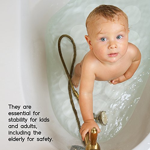18 große runde Anti Rutsch Sticker in transparent für Sicherheit in Badewanne und Dusche – Bessere Bodenhaftung und Oberflächen Widerstand - 4