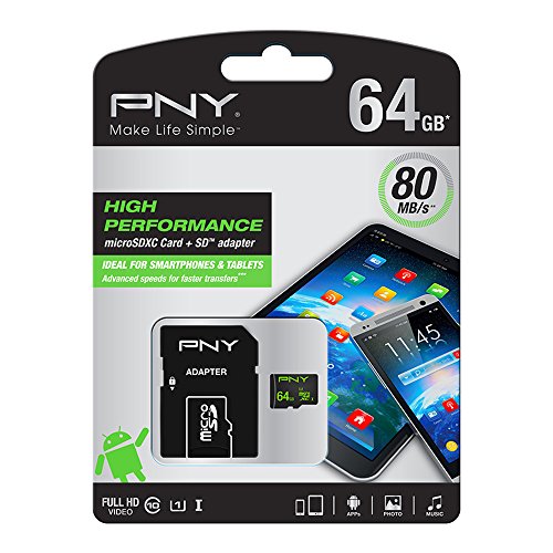 PNY Micro SDXC High Performance Speicherkarte 64GB Class 10 UHS-1 U1 - 5