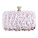 Produktbild TIFIY Damen Rucksack Frauen Edelstein Anhänger Perlen Pailletten Abendtasche Clutch Schulter Kreuz Taschen Arbeits Täglich Bankett Elegant TascheWeiß