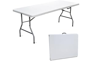 SF SAVINO FILIPPO Tavolo Tavolino Pieghevole Set Birreria in Dura Resina 180x70xh74 per Sagra Campeggio Fiera Casa