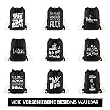 VISUAL STATEMENTS® Turnbeutel schwarz mit Spruch / Viele verschiedene Sprüche & Designs / PREMIUM QUALITÄT / Robuste Kordel & 100% schwere Baumwolle / Collegebag / Gymbag / Sportbeutel / Mimimi - 