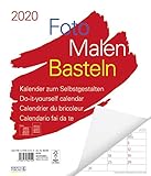 weiss verlag wochenspiegel  Foto-Malen-Basteln Bastelkalender weiß Notice groß 2020: Fotokalender zum Selbstgestalten. Do-it-yourself Kalender mit festem Fotokarton. Platz für Geburtstage/Notizen. Format: 30 x 35 cm