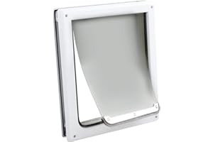Pet Prime 2 Ways Locking Pet Flap Door For Dogs Pet Door with Transparent flap (Medium)