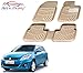 Auto Pearl - Premium Quality Car 4D Croc Textured, 2 Rows Beige Mats For - Maruti Suzuki Swift Dzire Type-2 RS.1699.00