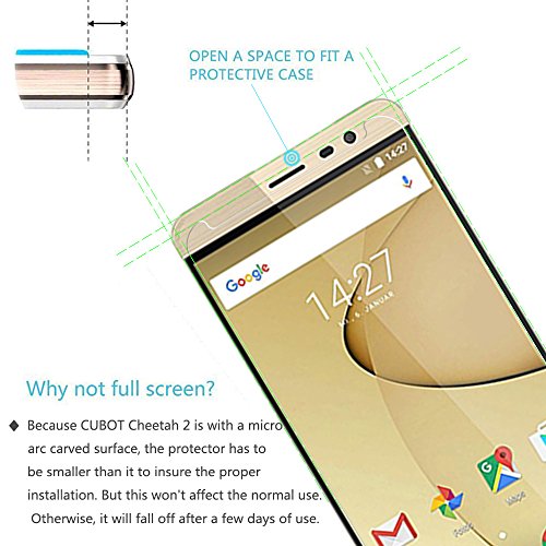 2-Unidades CUBOT Cheetah 2 Protector de Pantalla PULEN Vidrio Cristal Templado Vidrio Templado EASY-INSTALL alas 2 5d Borde redondo con 9H Dureza Alta Definicion Garant a de por vida Tempered glass Screen Protector reviews 2-Unidades CUBOT Cheetah 2 Protector de Pantalla PULEN Vidrio Cristal Templado Vidrio Templado EASY-INSTALL alas 2 5d Borde redondo con 9H Dureza Alta Definicion Garant a de por vida Tempered glass Screen Protector