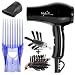 Xculpter Wild - Mini Straightening Hair dryer - Two Brushes - Blue