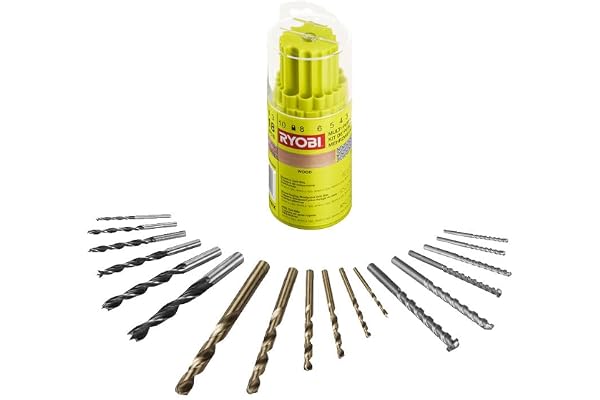 RYOBI - Jeu de 18 Foret Mixtes - RAK18DMIX