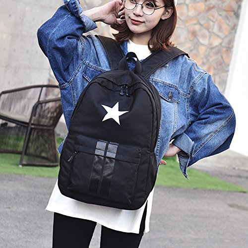 MeCooler Vintage Rucksack Schul Schultaschen Freitag Schulrucksack Damen Rucksäcke Weekender Herren Daypack Reisetasche Sporttasche Backpack Tasche für Sport Bag - 3