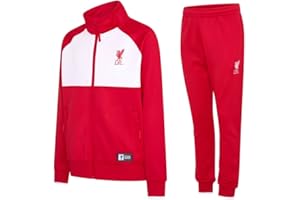 Tuta ufficiale Liverpool FC Liverpool per bambini – 2021/2022 – 10 anni – 140 – Giacca da allenamento e pantaloni da jogging – Giacca da calcio e pantaloni per allenamento