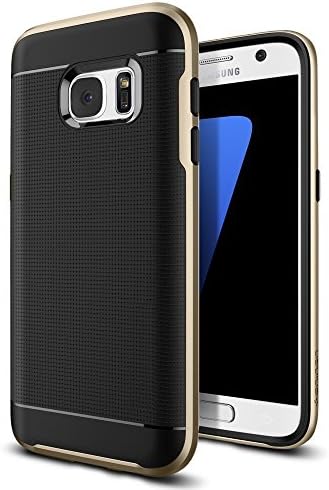 Galaxy S7 Case, ILUXUS® TM Neo Bumper Style Premium with Slim Fit Dual Layer Protective Cover Case for Samsung Galaxy S7 Hybrid(Gold)