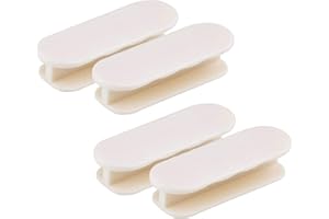 CICIING Maniglie autoadesive per porte 4 pezzi, maniglie per armadi, maniglia per mobili, maniglia per porta balcone esterna, maniglie per mobili in plastica per finestre porte in vetro cassetti, bianco